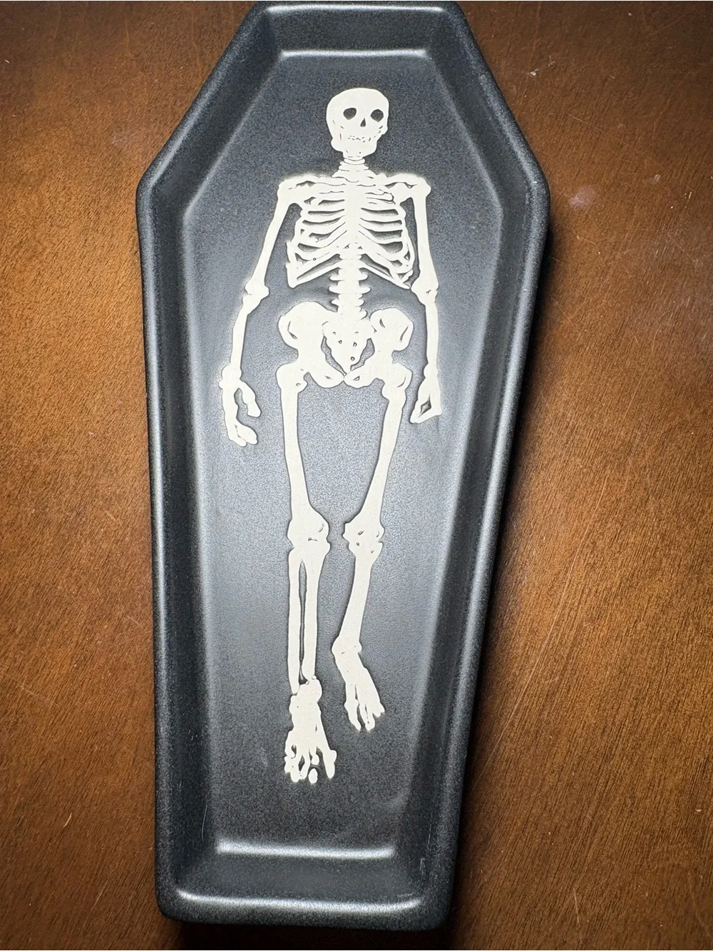 Skeleton Coffin Spoon Rest - Black